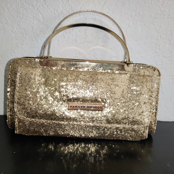 Marilyn Monroe Gold Sequin Women's Bag - Picture 1 of 8
